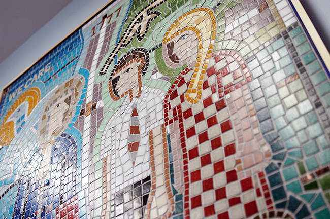 Ashbury School Mosaic, detail